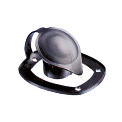 Black rubber stopper for recessed rod holder, diameter 45 mm