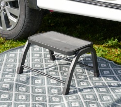 Blackline metal ladder for caravans, maximum load 150 kg, height 25 cm - Img 2