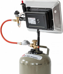 Camping gas cylinder camping heater with ceramic burner and gas regulator included - Img 4