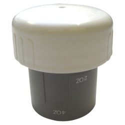 Capac filetat cu pahar dozator alb edelweiss Thetford Porta Potti 465 (25810-79)