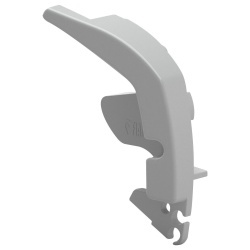 Capac profil frontal stânga, alb polar, pentru marchiza Fiamma F80 S