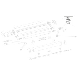 Capace de capăt negre Thule pentru adaptorul Ducato V17, Omnistor 6200 (1500603178)
