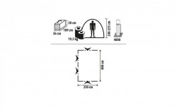 Caravan tent Arona Alu, 400 x 230 cm, installation height 240 - 250 cm - Img 9