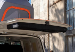 ChairBOXX module with 2 foldable seats with VW T5/6/6.1 tailgate cover - Img 4