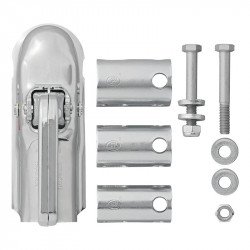 Cupla turnata pentru rulota sau remorca 2300 kg profil bara rotunda 40/45/50mm, omologare e4 si Dekra - Img 5