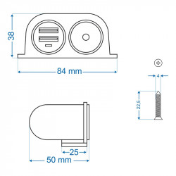 Double socket 2 USB and 12V cigarette lighter - Img 6