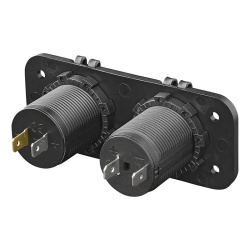 Double socket kit USB A + C, and 12V car socket, fl flush mounting - Img 2