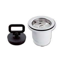 Drain for kitchen sink, hollow diameter 47 mm
