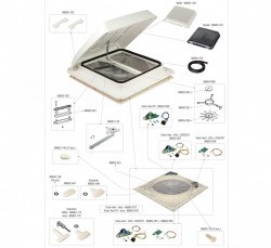 Extension for mounting Fiamma Vent and Turbo Vent on ceilings < 85mm - Img 3