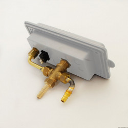 External shower outlet with hot/cold water mixing valve, with shower and lock included - Img 4