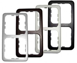 Frame ornament double socket / switch Presto 10000 , different colours
