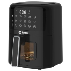 Friteuză cu aer cald (Airfryer) Berger VanFry 1400 W, 4,5 l, cu display tactil LED și fereastră de vizualizare - Img 8