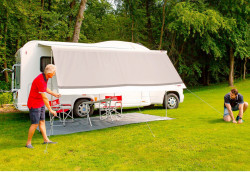 Front wall "Fiamma Blocker" for awnings with saddle in box