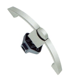 Furniture handles with built-in lock, 128 mm