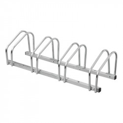 Galvanised steel outdoor bicycle rack, 4 places