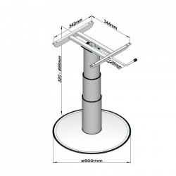 Height adjustable table leg - Img 3