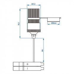 Lighter socket with battery connection clamps 12/24V 16A - Img 2