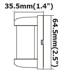 Lumina navigatie, montaj vertical, ROSU - VERDE, 225 grade - Img 2