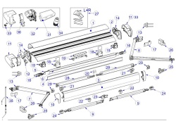 Mecanism blocare al picioarelor pentru marchiza Thule Omnistor 6300 - Img 2