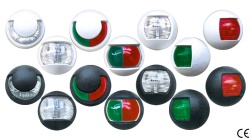 Navigation light, horizontal mounting, RED, BLACK housing - Img 2