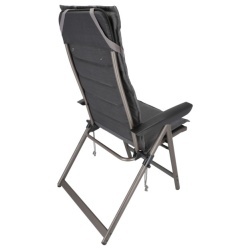 Pernă Berger pentru scaun de grădină și camping, gri, 124 x 50 cm - Img 2