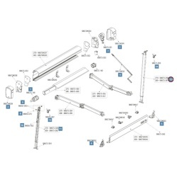 Picior de sprijin 300 pentru marchiza Fiamma F43 Van, dreapta - Img 2