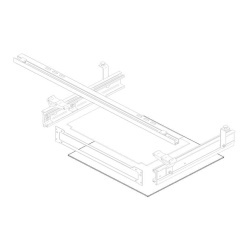 Placă inferioară carcasă Thule Slide-Out 400 V16 Ducato / V19 Crafter (1500603130)