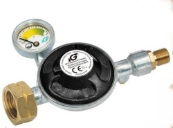 Pressure regulator Romania, 30 mbar with pressure gauge