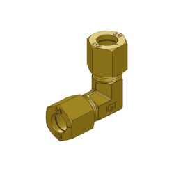 Racord fix gaz 90° din alama 8 x 8 mm