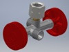 Repartitor gaz cu 2 cai pentru conectarea la regulator a 2 echipamente - Img 2