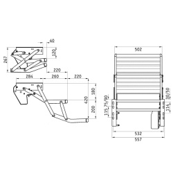 Scara pliabila Thule Double Step tip 500 electrica 12V - Img 4