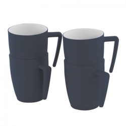 Set 4 dogs Outwell Gala, 340 ml NAVY BLUE - Img 2