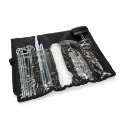 Set of 34 pieces for tent anchoring