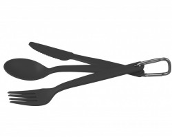Set of ultra-durable cutlery in PP reinforced with 30% glass