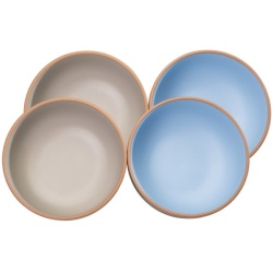 Set vesela Florento – 12 piese, maro / albastru deschis - Img 3