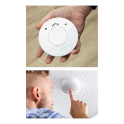 Smoke detector with 9V batteries, no power connection required - Img 5