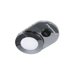 Spot oval cu LED pentru montaj incastrat, comutator integrat, 2W ARGINTIU