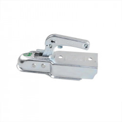 Trailer coupling for 750 kg trailer, 70mm square bar profile, e4 and Dekra approved, vertical bolts