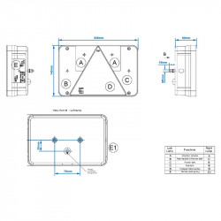 Trailer stop light, 6 functions, Radex 5800, 218 x 140 mm, right - Img 2