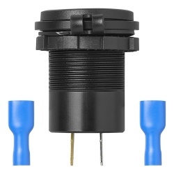 USB 2 x C socket 2 x C for flush mounting, 12V/24V, protective cover - Img 5