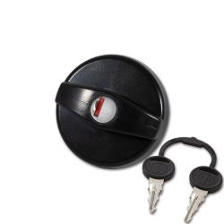 Water or fuel tank cover with hub and key included, BLACK