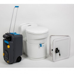 WC fix Carbest cu golire la exterior si usa de serviciu inclusa, montaj aplicat - Img 1