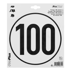 100 km/h speed limit reflective sticker