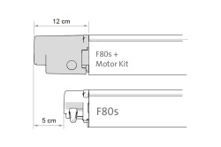12V motor for Fiamma F80 awning, BLACK - Img 6