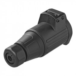 13-pin socket with cover for cable mounting, ABS, 12V - Img 3