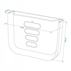 6 litre collapsible rubbish bin for caravans or motorhomes with fastening system included - Img 7