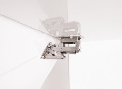 90° hinge for hanging cupboard doors with Soft Closing System, 2 pcs