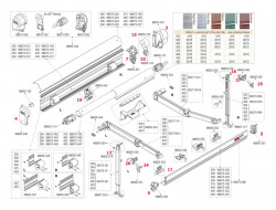 Actuating ring for gear mechanism, Fiamma awnings, white - Img 2