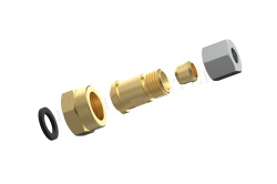 Adaptor de la regulatorul de gaz la teava de gaz, M20x1,5 / 8mm - Img 3