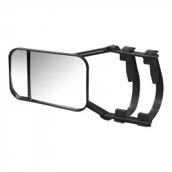 Additional side mirror extension "Duo XXL" 22 cm long with convex mirror for blind spot